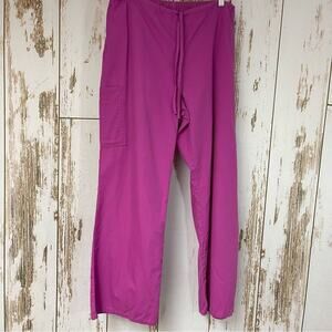 SB Scrubs, Pink Elastic Waist Scrub Pants. Size Large. Excellent condition!